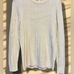 H&M Cream Cable Knit Sweater NWT size Medium